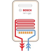 Diagram of a bosch gas instantaneous hot water system